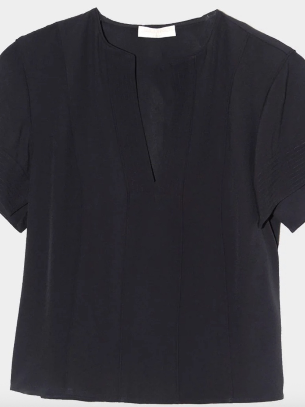 Ulla Johnson Rosie Top – Midnight (Size Small) | Draped Designer Blouse